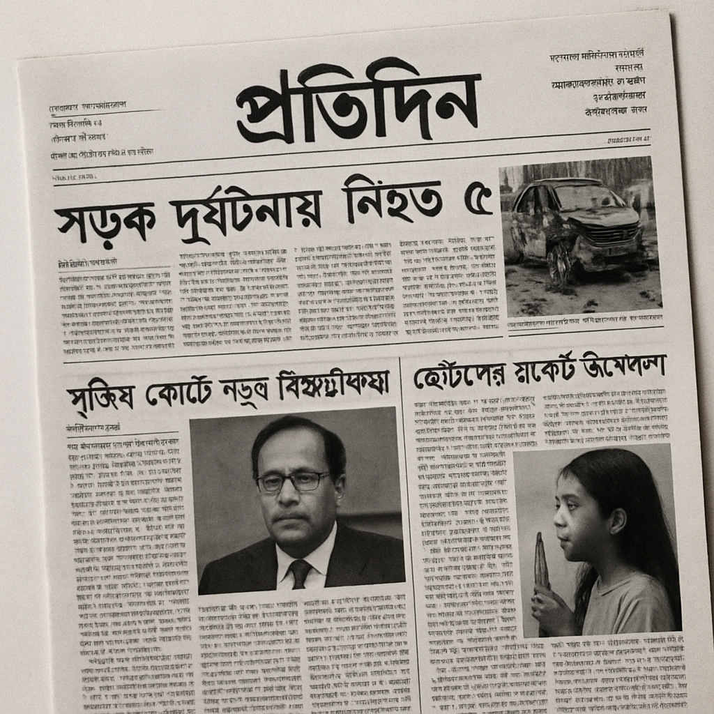 ই-পেপার প্রথম পাতা